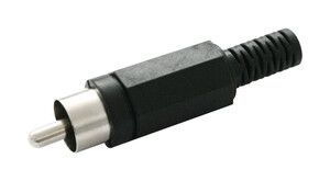 CONNECTOR RCA MASCLE NEGRE