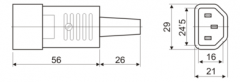 CONNECTOR MASCLE AERI TRIPOLAR HOMOLOGAT