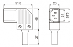 CONNECTOR MASCLE AERI TRIPOLAR COLZAT