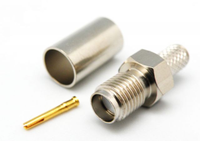 CONNECTOR SMA FEMELLA CRIMPAR RG223U