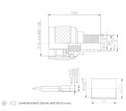 CONNECTOR N MASCLE LMR400 CRIMPAR