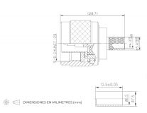 CONNECTOR N MASCLE CRIMPAR H155 TEFLÓ