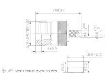 CONNECTOR N FEMELLA CRIMPAR H155 TEFLÓ