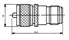 ADAPTADOR N FEMELLA A PL MASCLE (UHF)
