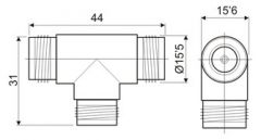 ADAPTADOR TRIPLE N FEMELLA