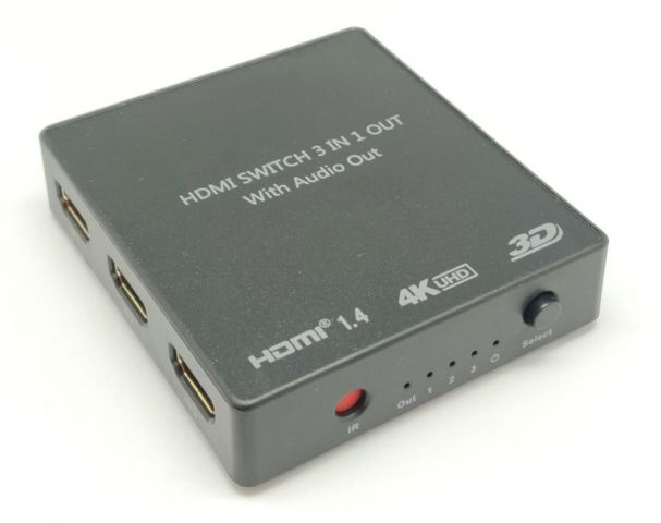 SELECTOR HDMI 3*1 4K2K + SORTIDA ST I ÒPTIC