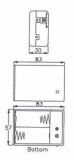 PORTAPILES 2 PILES R6 AMB INTERRUPTOR I CABLE